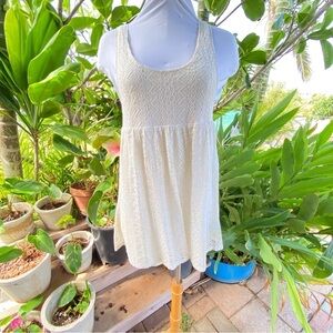 Volcom ecru lacy dress